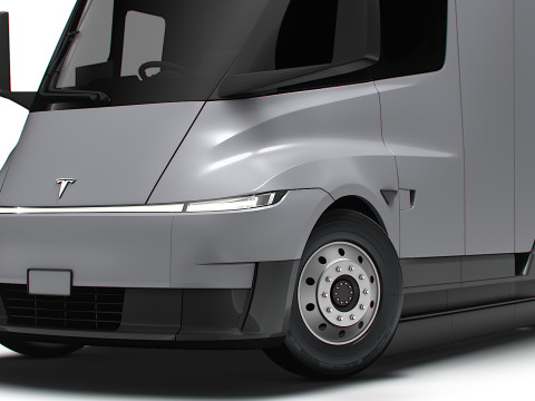 Tesla Semi Tractor 4x2 2026 3D Model