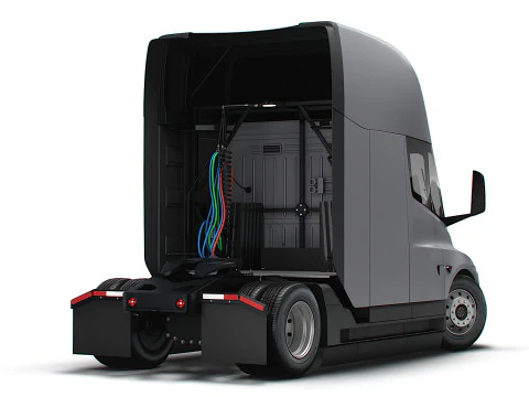 Trattore semi Tesla 4x2 2026 Modello 3D