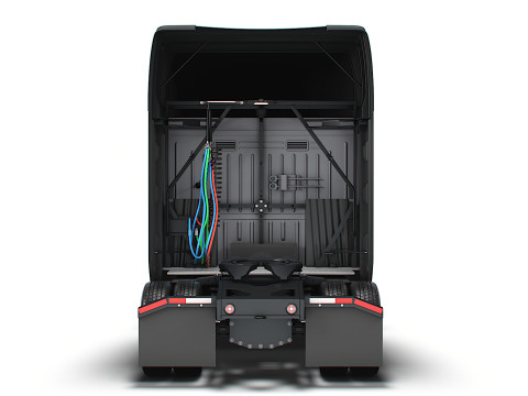 Tesla Semi Tractor 4x2 2026 3D Model