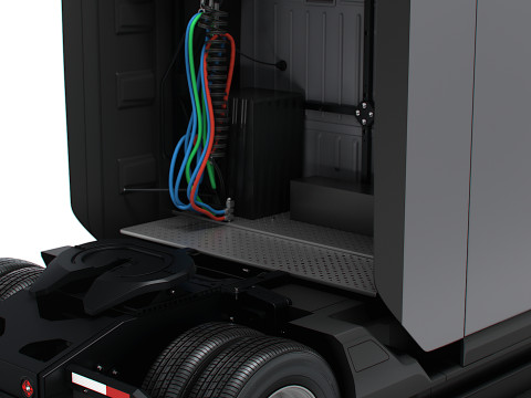 Tesla Semi Tractor 4x2 2026 3D Model