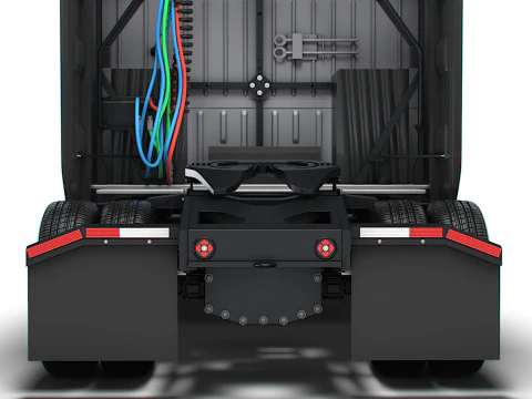 Trattore semi Tesla 4x2 2026 Modello 3D