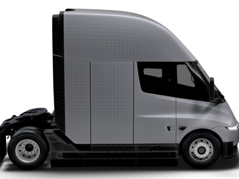 Tesla Semi Tractor 4x2 2026 3D Model