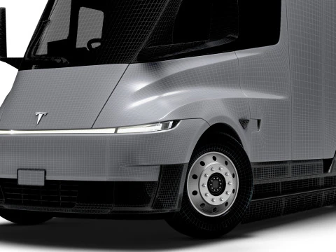 Trattore semi Tesla 4x2 2026 Modello 3D