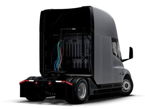 Tesla Semi Tractor 4x2 2026 3D Model