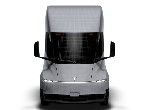Tesla Semi Tractor 4x2 2026 3D Model