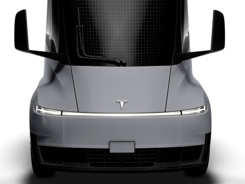 Tesla Semi Tractor 4x2 2026 3D Model
