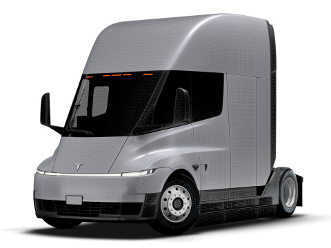 Tesla Semi Tractor 4x2 2026 3D Model