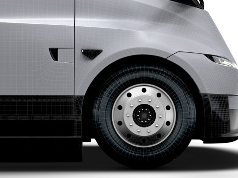 Tesla Semi Tractor 4x2 2026 3D Model