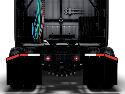 Tesla Semi Tractor 4x2 2026 3D Model