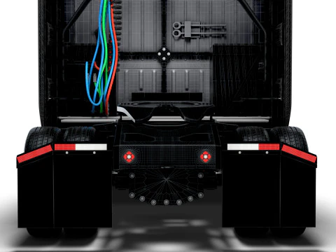 Trattore semi Tesla 4x2 2026 Modello 3D