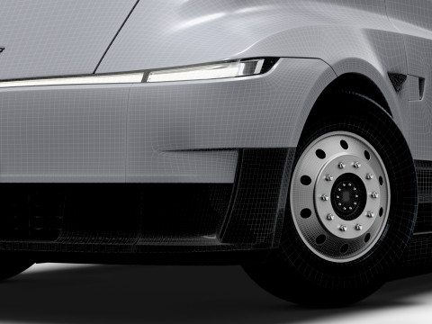 Tesla Semi Tractor 4x2 2026 3D Model