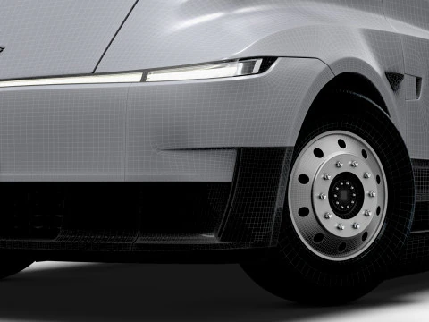 Trattore semi Tesla 4x2 2026 Modello 3D