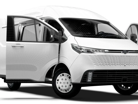 Chevrolet Express Max L1H2 HQ Interior 2026 3D Model