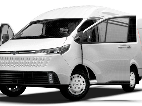 Chevrolet Express Max L1H2 HQ Interior 2026 3D Model