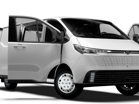 Chevrolet Express Max L2H1 HQ Interior 2026 3D Model