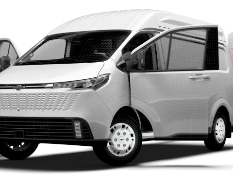 Chevrolet Express Max L2H2 HQ Interior 2026 3D Model