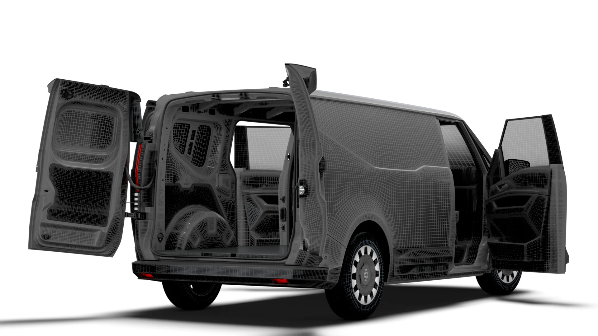 Renault Trafic e Tech HQ Int 2026 3D Model .c4d .max .obj .3ds .fbx .stl .blend 
