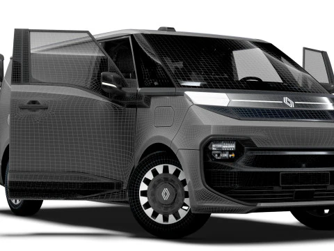 Renault Trafic e Tech HQ Int 2026 3D Model