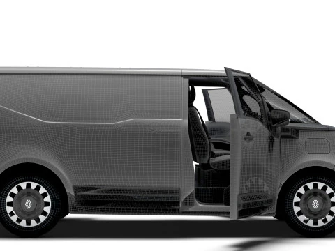 Renault Trafic e Tech HQ Int 2026 3D Model