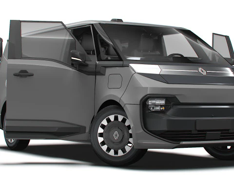 Renault Trafic e Tech HQ Int 2026 3D Model