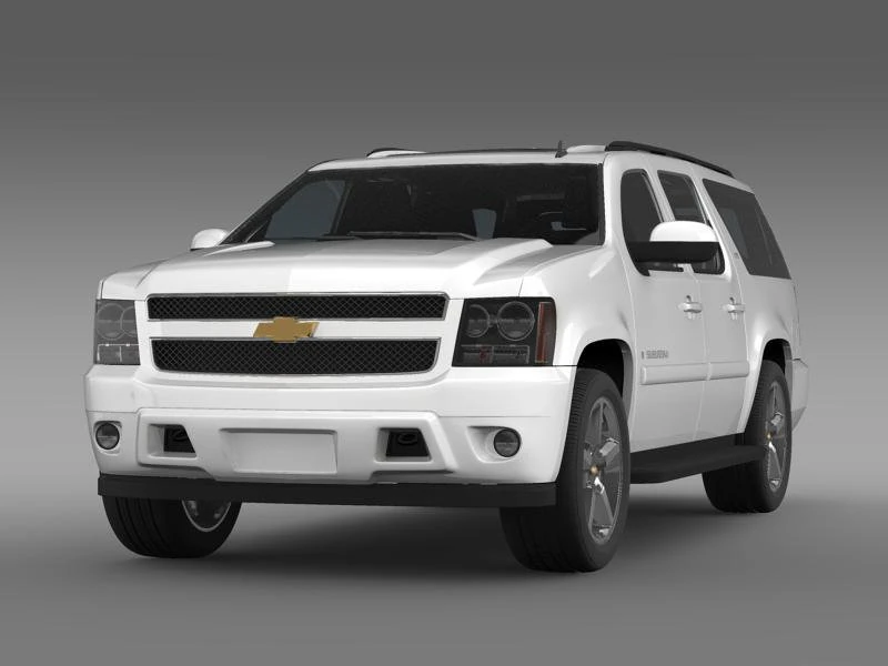 chevrolet suburban ltz 2011 3D Model .c4d .max .obj .3ds .fbx .stl .blend 