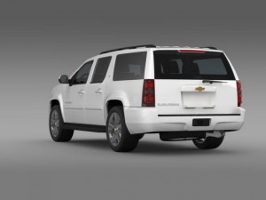 chevrolet suburban ltz 2011 3D Model