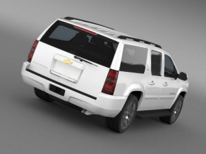 chevrolet suburban ltz 2011 3D Model