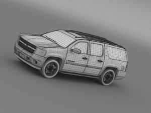 chevrolet suburban ltz 2011 3D Model