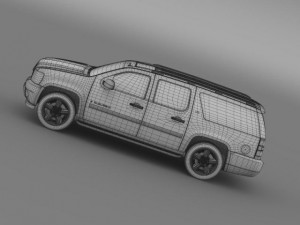 chevrolet suburban ltz 2011 3D Model
