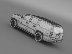 chevrolet suburban ltz 2011 3D Model