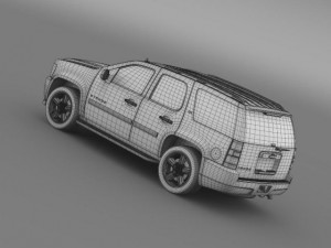 chevrolet tahoe ltz 2007 3D Model
