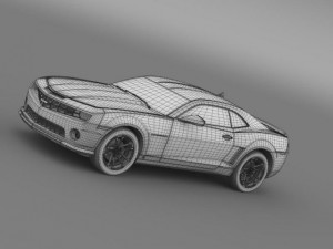 chevrolet camaro 1le 2013 Modello 3D