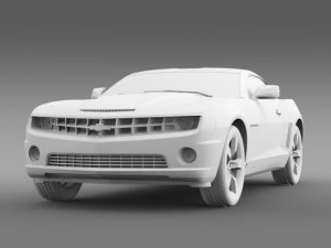 chevrolet camaro euversion 2012 3D 모델