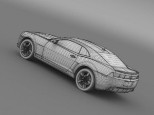 chevrolet camaro euversion 2012 3D 모델
