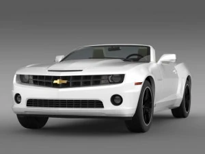 chevrolet camaro euversion 2012 convertible 3D Model