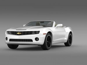 chevrolet camaro euversion 2012 convertible 3D Model