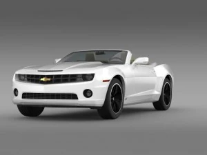 chevrolet camaro euversion 2012 convertible 3D Model
