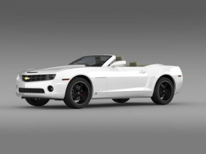 chevrolet camaro euversion 2012 convertible 3D Model