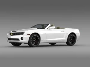 chevrolet camaro euversion 2012 convertible 3D Model