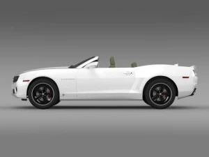 chevrolet camaro euversion 2012 convertible 3D Model