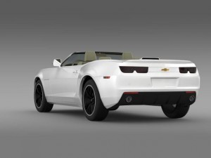 chevrolet camaro euversion 2012 convertible 3D Model
