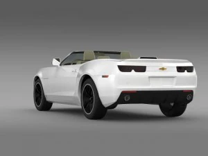 chevrolet camaro euversion 2012 convertible 3D Model