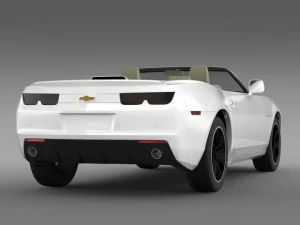 chevrolet camaro euversion 2012 convertible 3D Model