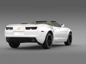 chevrolet camaro euversion 2012 convertible 3D Model