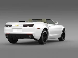 chevrolet camaro euversion 2012 convertible 3D Model