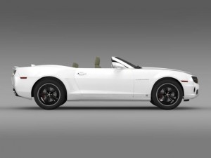 chevrolet camaro euversion 2012 convertible 3D Model