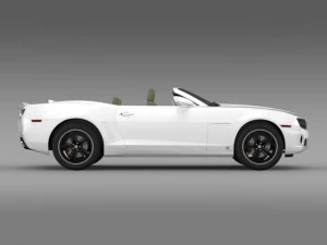 chevrolet camaro euversion 2012 convertible 3D Model