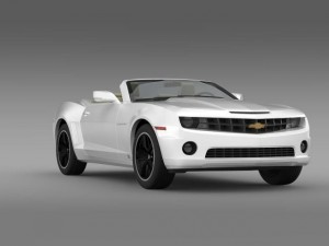 chevrolet camaro euversion 2012 convertible 3D Model