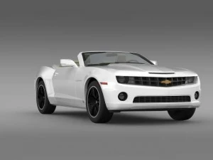 chevrolet camaro euversion 2012 convertible 3D Model