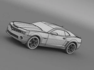 chevrolet camaro ls7 2008 3D Model